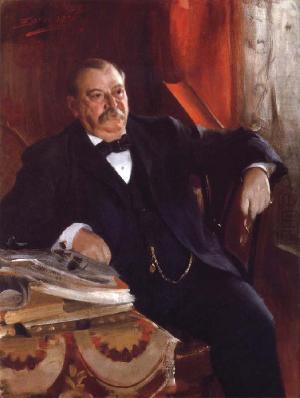 Anders Zorn President Grover Cleveland china oil painting image